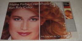1986 Poly Color Crme Haarfarbe Ad - in German - £14.69 GBP