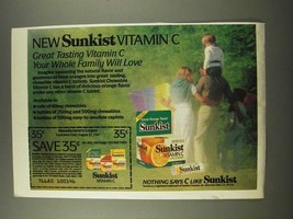 1986 Sunkist Vitamin C Ad - Your Whole Family Will Love - $18.49