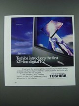 1986 Toshiba CZ-2697 Television Ad - First 525-Line Digital TV - $18.49