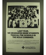 1987 American Red Cross Ad - We Graduated More Students Than NCCA - £14.54 GBP