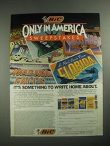 1987 BIC Pens and Shavers Ad - Only in America - £14.54 GBP