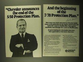 1987 Chrysler Motors Ad - The End of the 5/50 Protection Plan - £14.54 GBP