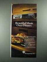 1987 GE General Electric Spacemaker Radio Cassette Player Ad - $18.49