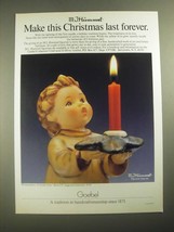 1987 Goebel M.I. Hummel A Gentle Glow Figurine Ad - £14.77 GBP