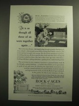 1953 Rock of Ages Barre Granite Family Monuments Ad - It Was As Though - £14.54 GBP