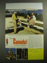 1954 Canada Tourism Ad - Long and Lovely Coastlines - $18.49