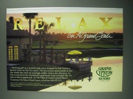 1987 Grand Cypress Resort Ad - Relax on a Grand Scale - £14.54 GBP