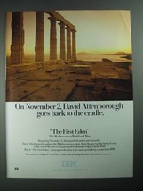 1987 IBM Computers Ad - PBS TV Show The First Eden - £14.74 GBP