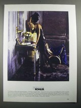 1987 Kohler Console Table and IV Georges Brass Faucet Ad - $18.49
