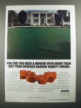 1987 Kohler Magnum Engines Ad - More Than Just Your Average Garden Variety - $18.49