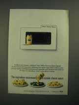 1987 Kraft Cheez Whiz Ad - The Marvelous Microwave Sauce - £14.54 GBP