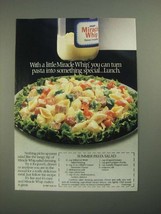 1987 Kraft Miracle Whip Ad - Summer Pasta Salad recipe - £14.61 GBP
