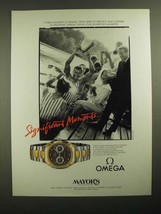 1987 Omega Seamaster Watch Ad - Years of Practice - £14.69 GBP