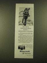 1962 Honeywell Pentax H-1 and H3 Cameras Ad - Do Your Frogwatching - £14.78 GBP