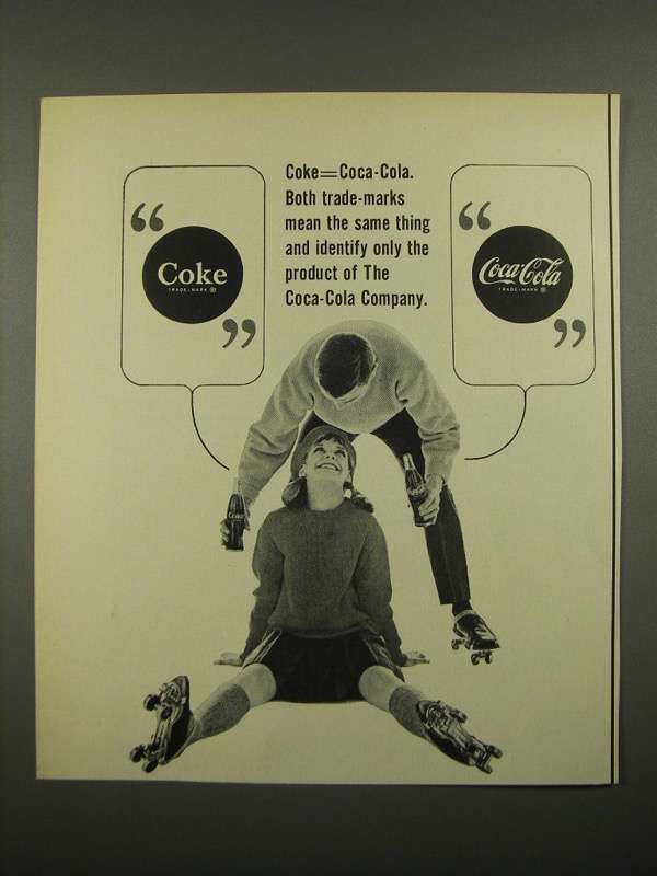 1964 Coke Coca-Cola Soda Ad - Coke=Coca-Cola - £14.53 GBP
