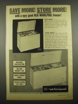1964 RCA Whirlpool Freezers Ad - Model ELH-16S and ELH-28I - $18.49