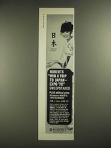 1970 Roberts Tape Recorders Ad - Win a Trip to Japan - $18.49