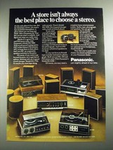 1973 Panasonic Stereos Ad - RE-7680, RD-7703, RS-257DS, RS-818S, SE-2015 - £14.78 GBP