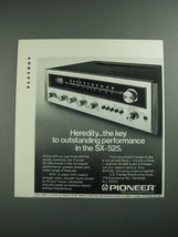 1973 Pioneer SX-525 Stereo Receiver Ad - Heredity - $18.49