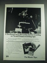 1974 3M Scotch brand recording tape Ad - If Beethoven Were Alive - £14.77 GBP