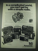 1975 Panasonic Radios Ad - Tech 1100, Tech 600, Tech 1200, Tech 800, Tech 200 - $18.49