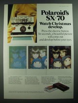 1975 Polaroid SX-70 Camera Ad - Watch Christmas Develop - £14.62 GBP