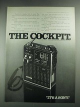 1975 Sony Model ICF-5500 Radio Ad - The Cockpit - £14.78 GBP