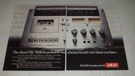 1977 Akai GXC 570D Cassette Deck Ad - Better Family Tree - £14.52 GBP