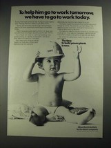 1977 Edison Electric Institute Ad - Help Him Go To Work Tomorrow - £14.55 GBP