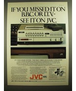 1978 JVC Home Video System A d- If You Missed it on BBC or ITV - £14.52 GBP