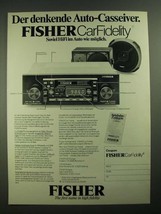 1979 Fisher Car Stereo Ad - in German - £14.72 GBP