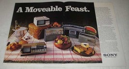 1979 Sony Portable TV&#39;s and Radios Ad - FX-412, TV-513, ICF-7760W, CFS-71 - £14.74 GBP