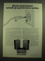 1979 Sony HMK-339 Compact Stereo Ad - All You Need to Know - £14.52 GBP