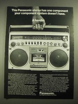 1980 Panasonic 5500 AM/FM Stereo Cassette Recorder Ad - $18.49