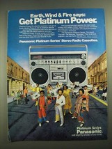 1980 Panasonic Platinum Series Radio Cassette Players Ad - Earth, Wind & Fire - £14.78 GBP