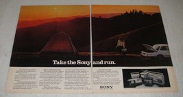 1980 Sony Portable TV&#39;s and Radios Ad - FX-412, ICF-7750W, KV-5200, CFS-55 - £14.53 GBP