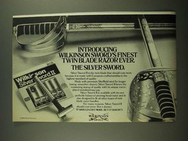 1980 Wilkinson Silver Sword Razor Ad - Finest Twin Blade Razor Ever - £13.89 GBP