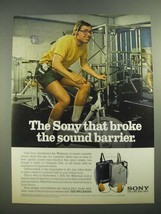 1981 Sony Walkman Ad - Broke the Sound Barrier - £14.53 GBP