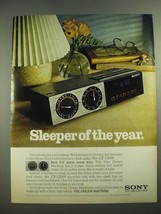1981 Sony ICF-C55W Dream Machine Clock Radio Ad - Sleeper of the Year - $18.49