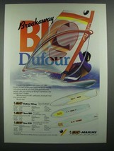 1983 Bic-Marine Sailboards Ad - Dufour Wing, Teen 180, Star 250  - $18.49