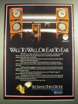 1983 Sanyo MG18 Personal Stereo and B10 Extension Speakers Ad - £14.53 GBP