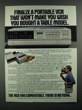 1983 RCA 900 Convertible VCR Ad - A Portable VCR - £14.29 GBP