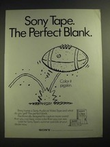 1983 Sony Audio and Video Tapes Ad - Perfect Blank - £14.53 GBP