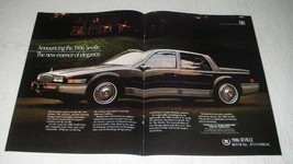 1986 2-pg Cadillac Seville Ad - The New Essence of Elegance - $18.49