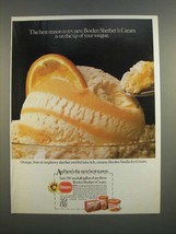 1986 Borden Sherbet 'n Cream Ad - On The Tip of Your Tongue - $18.49