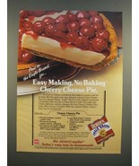 1986 Borden Eagle Brand Condensed Milk Ad - Cherry Cheese Pie Recipe - $18.49