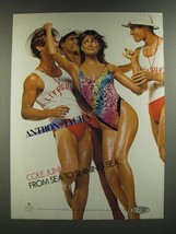 1986 Cole Juniors Swimsuit Ad - From Sea To Shining Sea - £14.53 GBP