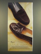 1986 Cole-Haan Bragano Suede Penny and Crocodile Shawl Tassel Shoes Ad - £14.54 GBP