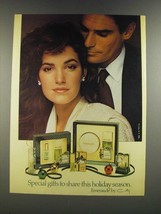 1986 Coty Emeraude Perfume Ad - Special Gifts To Share This Holiday Season - £14.78 GBP