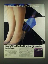 1986 Hanes Fitting Pretty Pantyhose Ad - When You're Fitting Pretty, It Shows - $18.49